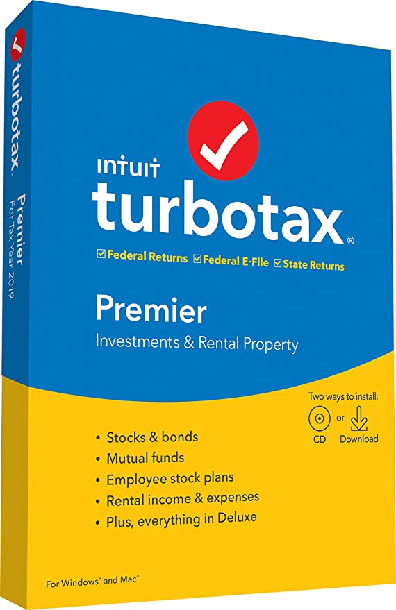 turbotax premier 2017 cd for windows and mac